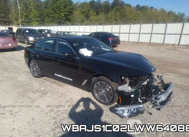 WBAJS1C02LWW64086 2020 BMW 5 Series, 540I