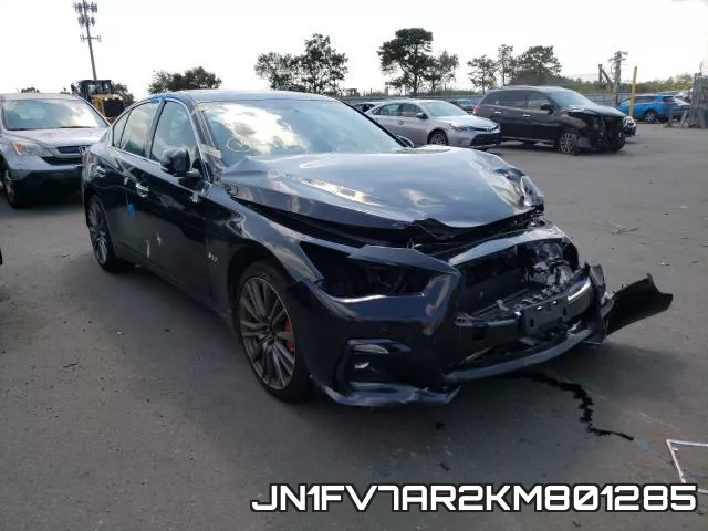 JN1FV7AR2KM801285 2019 Infiniti Q50, Red Sport 400