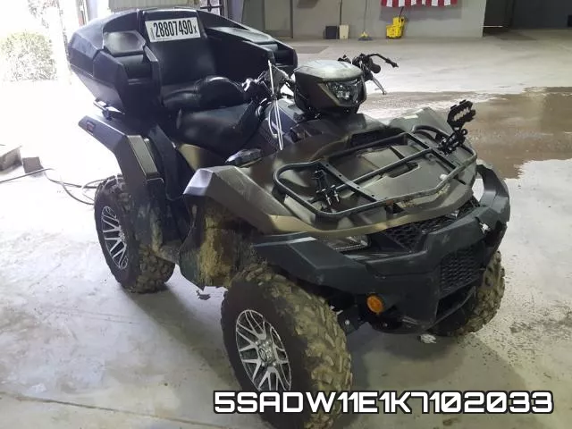 5SADW11E1K7102033 2019 Suzuki LT-A750, XP