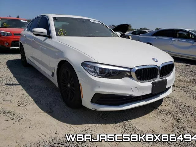 WBAJA5C58KBX86494 2019 BMW 5 Series, 530 I
