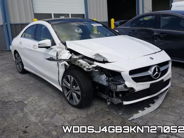 WDDSJ4GB3KN727052 2019 Mercedes-Benz CLA-Class,  250 4Matic