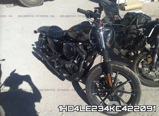 1HD4LE234KC422091 2019 Harley-Davidson XL883, N