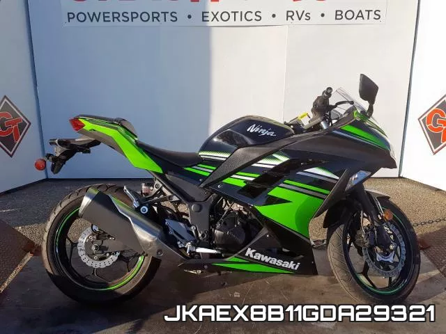 JKAEX8B11GDA29321 2016 Kawasaki EX300, B