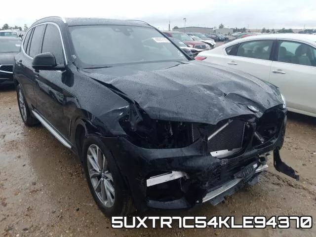5UXTR7C54KLE94370 2019 BMW X3, Sdrive30I