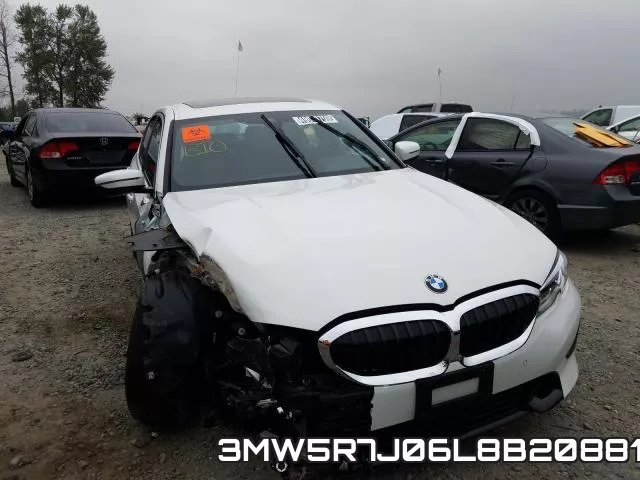 3MW5R7J06L8B20881 2020 BMW 3 Series, 330XI
