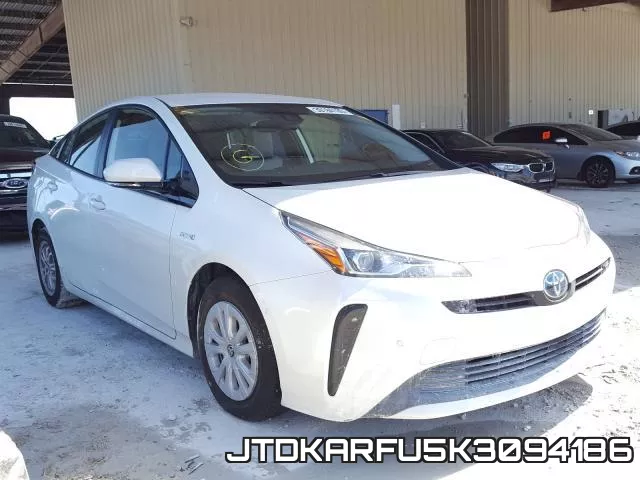 JTDKARFU5K3094186 2019 Toyota Prius