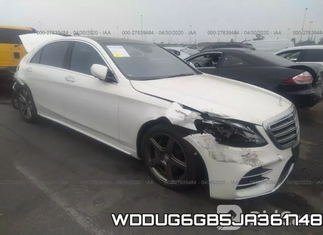 WDDUG6GB5JA361748 2018 Mercedes-Benz S-Class,  450