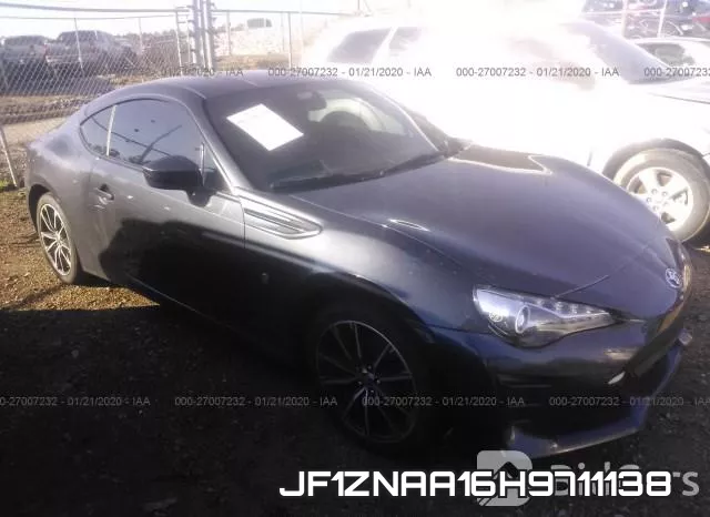 JF1ZNAA16H9711138 2017 Toyota 86, Special Edition