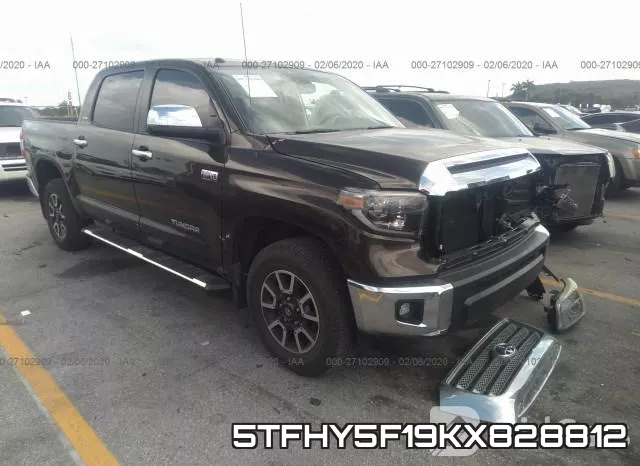 5TFHY5F19KX828812 2019 Toyota Tundra, 4WD Truck Sr5/Limited/Platinum