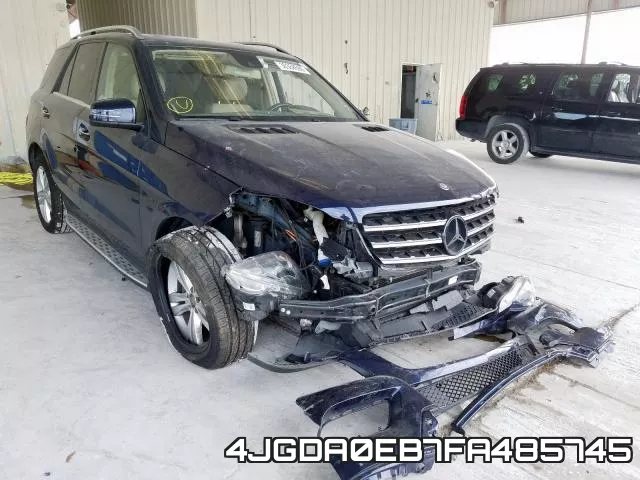 4JGDA0EB7FA485745 2015 Mercedes-Benz ML-Class,  250 Bluetec