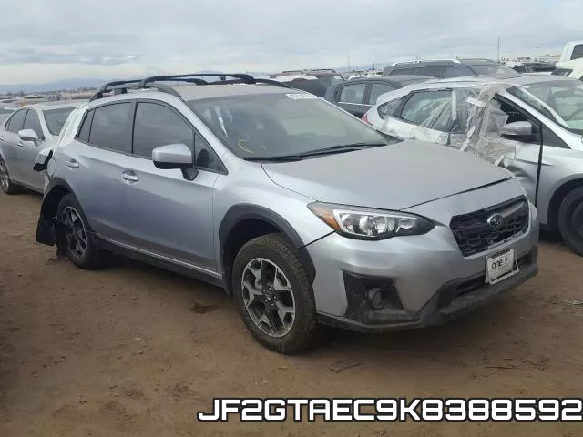 JF2GTAEC9K8388592 2019 Subaru Crosstrek, Premium