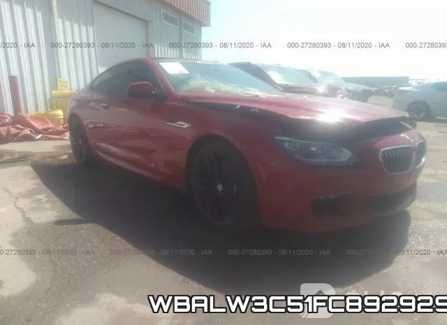 WBALW3C51FC892929 2015 BMW 6 Series, 640I