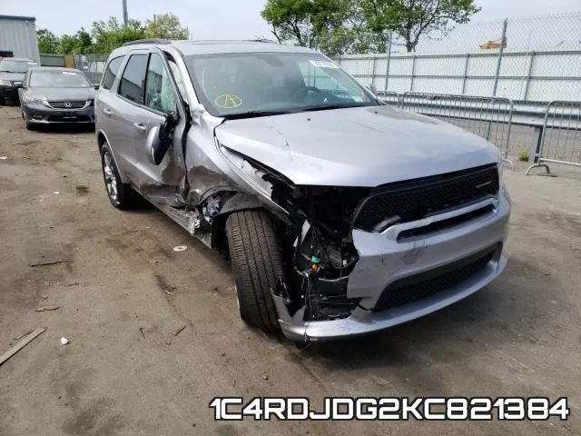 1C4RDJDG2KC821384 2019 Dodge Durango, GT