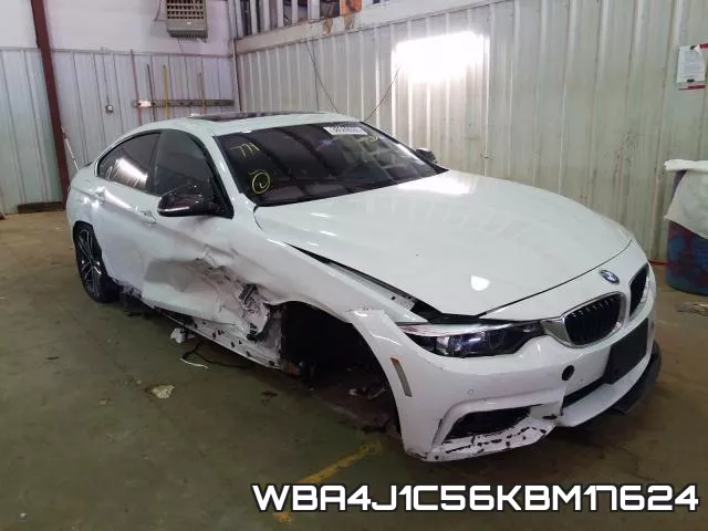 WBA4J1C56KBM17624 2019 BMW 4 Series, 430I Gran Coupe