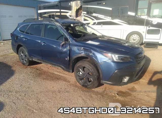 4S4BTGHD0L3214257 2020 Subaru Outback, Onyx Edition Xt