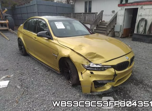 WBS3C9C53FP804351 2015 BMW M3