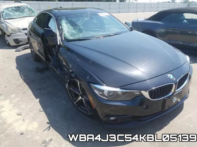 WBA4J3C54KBL05139 2019 BMW 4 Series, 430XI Gran Coupe