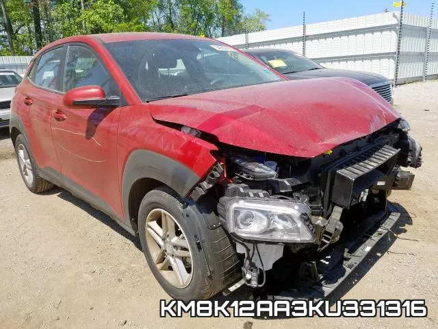KM8K12AA3KU331316 2019 Hyundai Kona,  SE