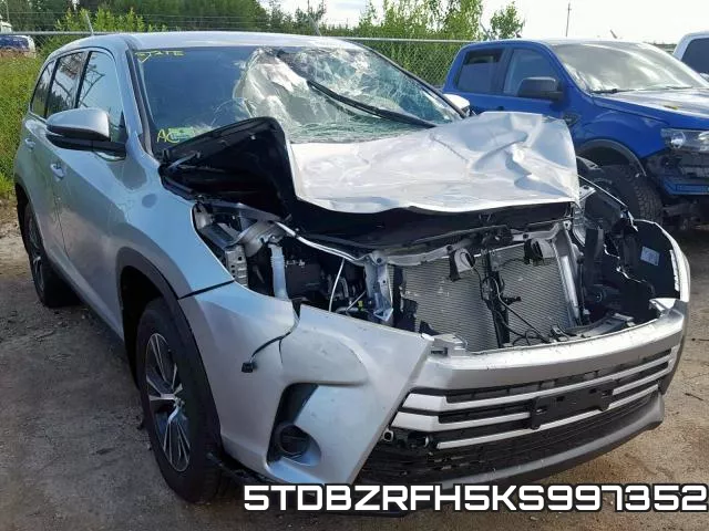 5TDBZRFH5KS997352 2019 Toyota Highlander, LE