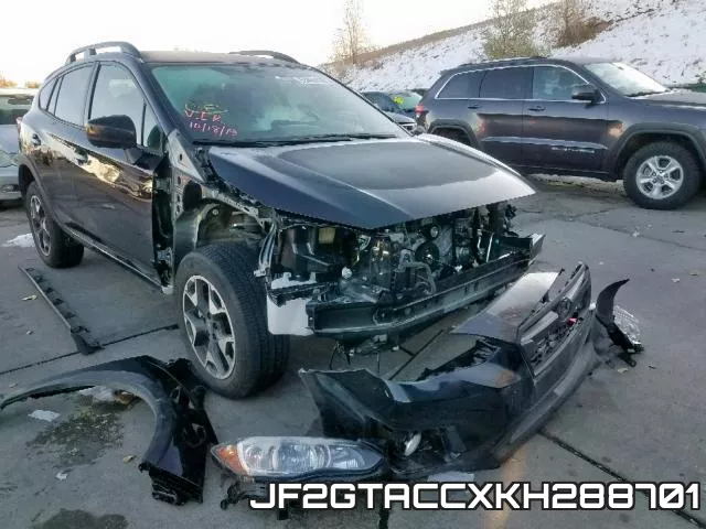 JF2GTACCXKH288701 2019 Subaru Crosstrek, Premium