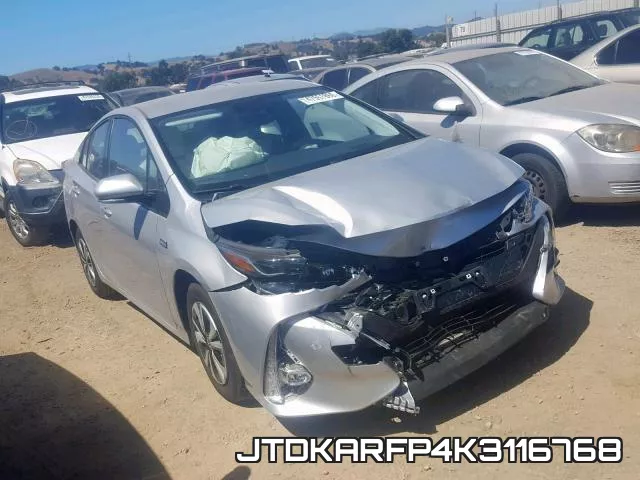 JTDKARFP4K3116768 2019 Toyota Prius