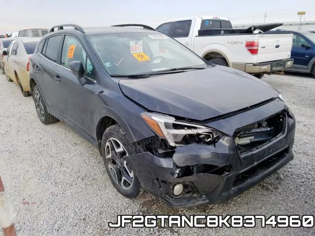 JF2GTANC8K8374960 2019 Subaru Crosstrek, Limited