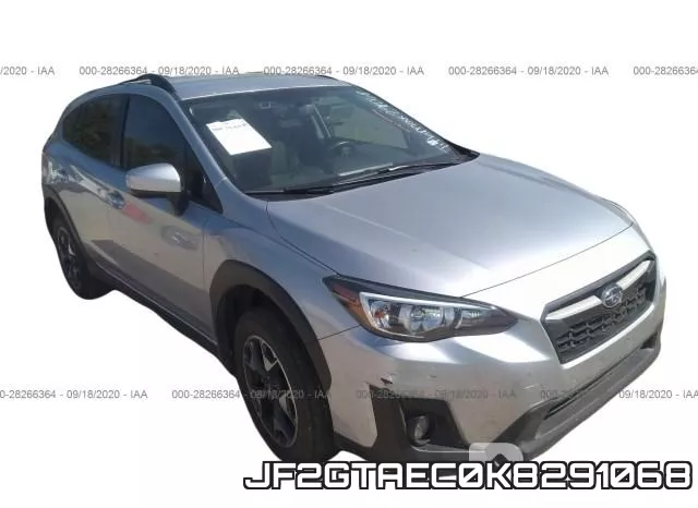 JF2GTAEC0K8291068 2019 Subaru Crosstrek, Premium