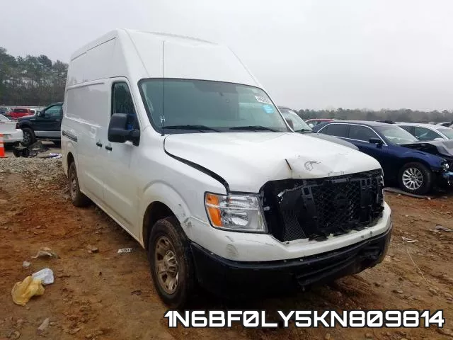 1N6BF0LY5KN809814 2019 Nissan NV, 2500 S