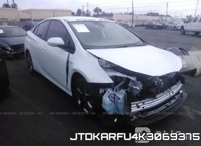 JTDKARFU4K3069375 2019 Toyota Prius