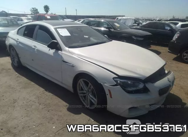 WBA6A0C51FGB53761 2015 BMW 6 Series, 640 I Gran Coupe