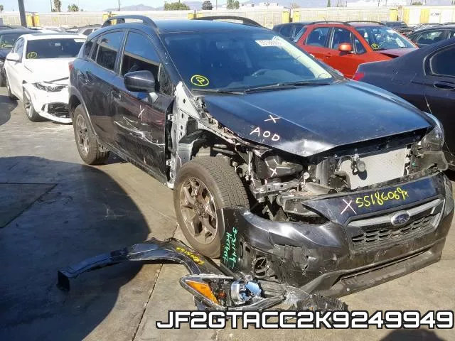 JF2GTACC2K9249949 2019 Subaru Crosstrek, Premium