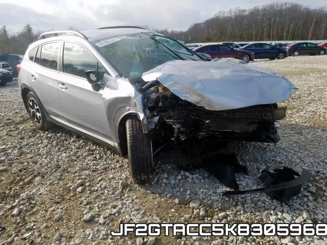 JF2GTACC5K8305968 2019 Subaru Crosstrek, Premium