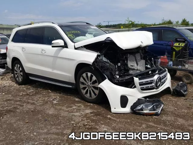 4JGDF6EE9KB215483 2019 Mercedes-Benz GLS-Class,  450 4Matic