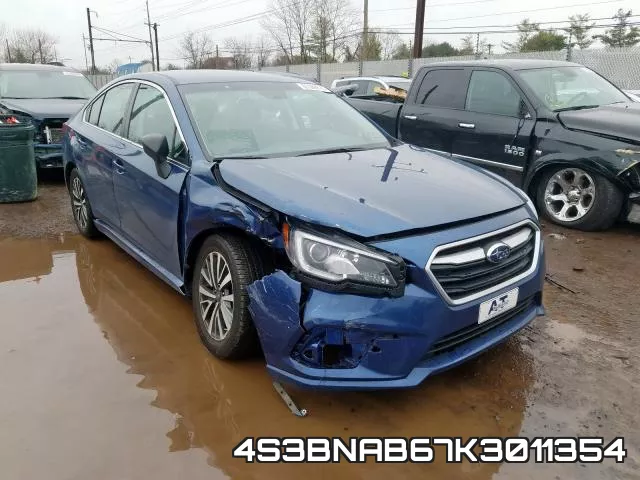 4S3BNAB67K3011354 2019 Subaru Legacy, 2.5I