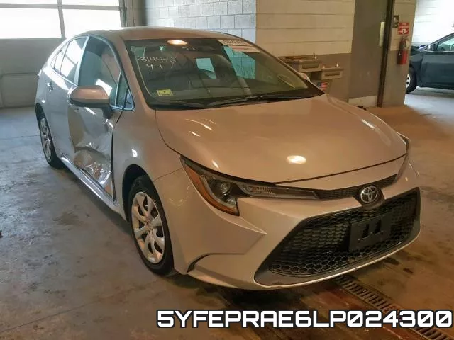 5YFEPRAE6LP024300 2020 Toyota Corolla, LE