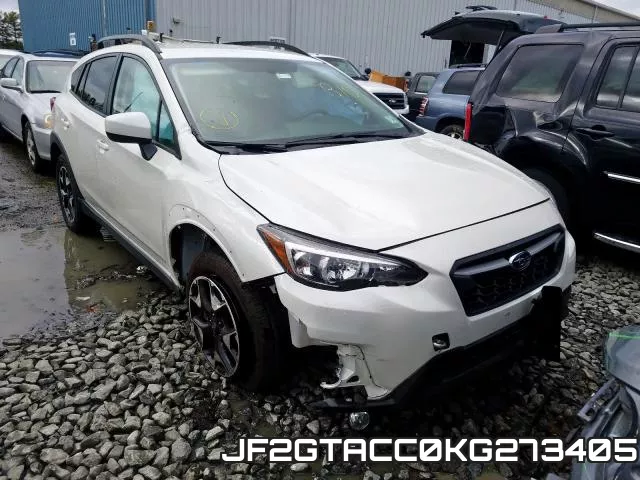 JF2GTACC0KG273405 2019 Subaru Crosstrek, Premium