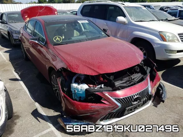 58ABZ1B19KU027496 2019 Lexus ES, 350