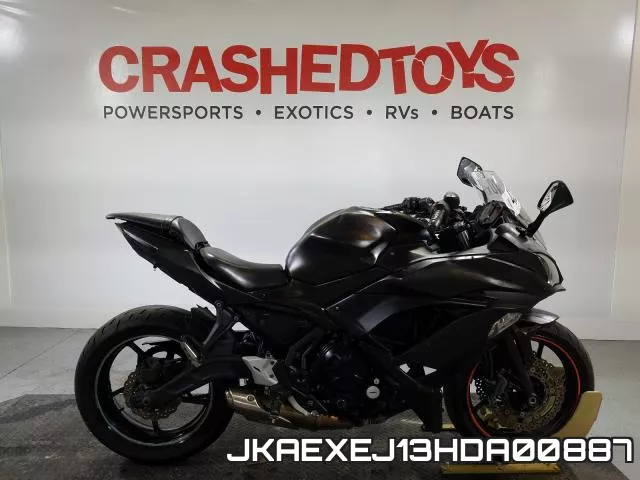 JKAEXEJ13HDA00887 2017 Kawasaki EX650, J
