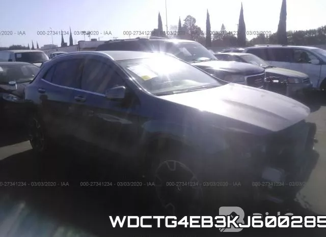 WDCTG4EB3KJ600285 2019 Mercedes-Benz GLA-Class,  250