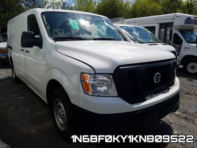 1N6BF0KY1KN809522 2019 Nissan NV, 2500 S