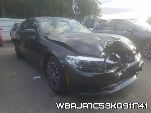 WBAJA7C53KG911741 2019 BMW 5 Series, 530 XI