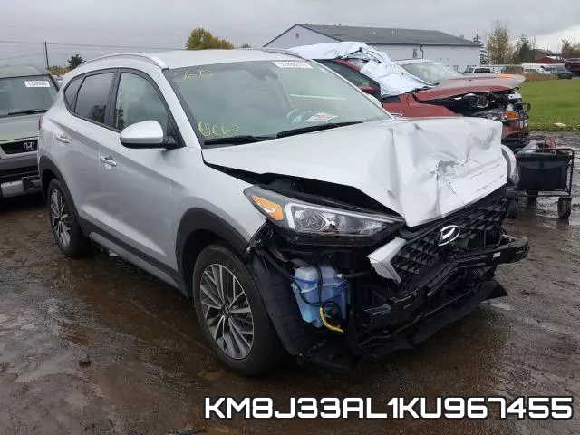 KM8J33AL1KU967455 2019 Hyundai Tucson, Limited