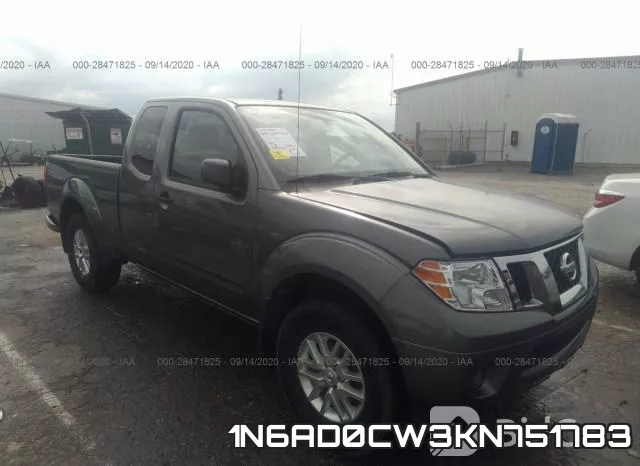 1N6AD0CW3KN751783 2019 Nissan Frontier, SV