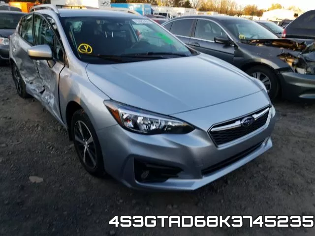 4S3GTAD68K3745235 2019 Subaru Impreza, Premium