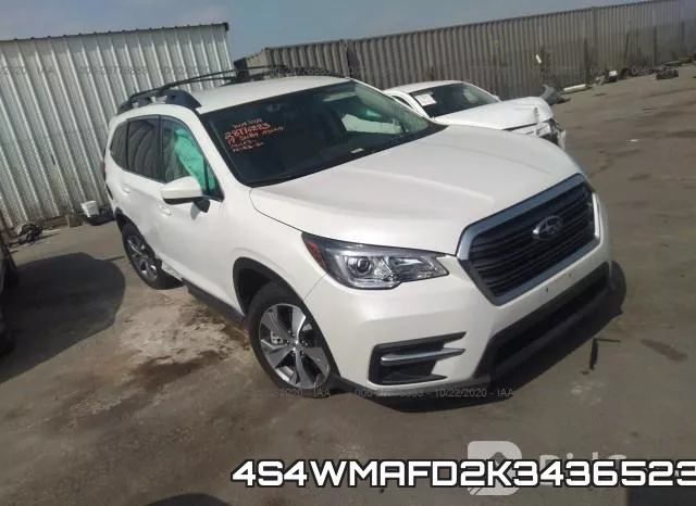 4S4WMAFD2K3436523 2019 Subaru Ascent, Premium