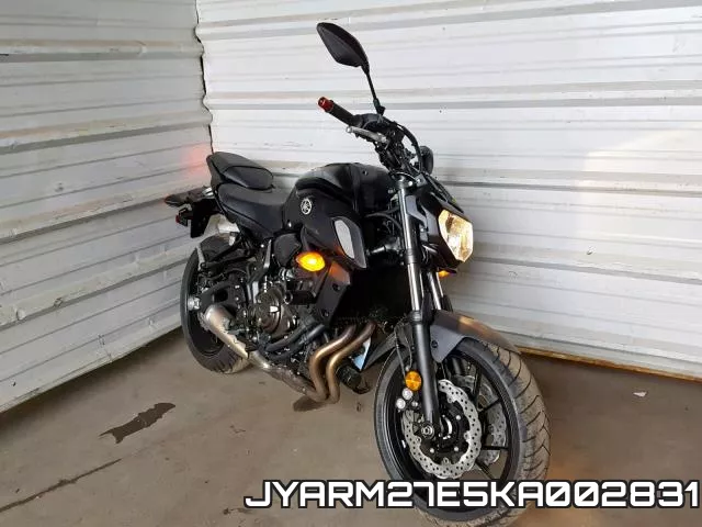JYARM27E5KA002831 2019 Yamaha MT07