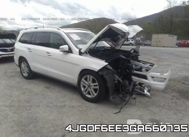 4JGDF6EE3GA660735 2016 Mercedes-Benz GL-Class,  450 4Matic