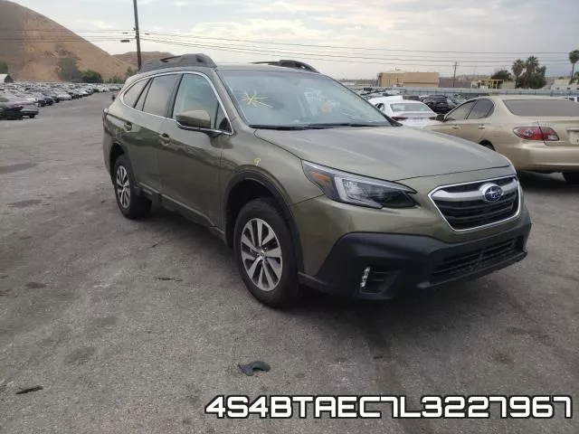 4S4BTAEC7L3227967 2020 Subaru Outback, Premium