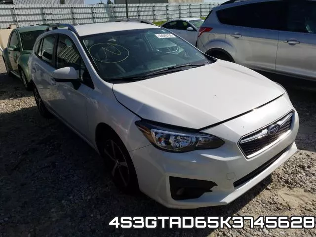 4S3GTAD65K3745628 2019 Subaru Impreza, Premium