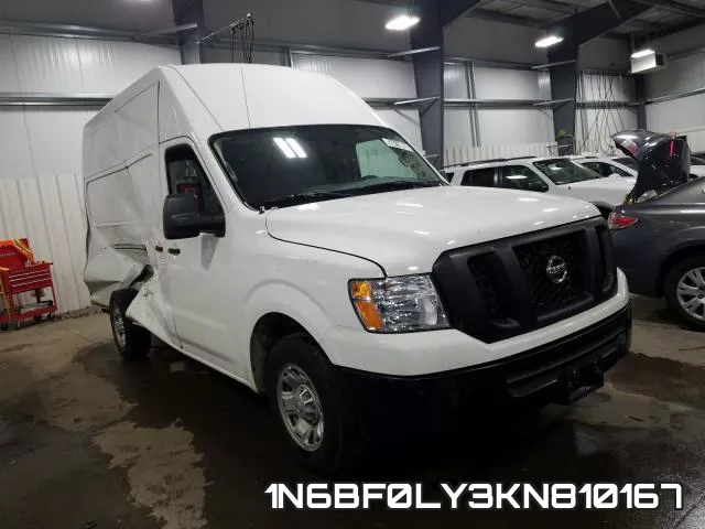 1N6BF0LY3KN810167 2019 Nissan NV, 2500 S